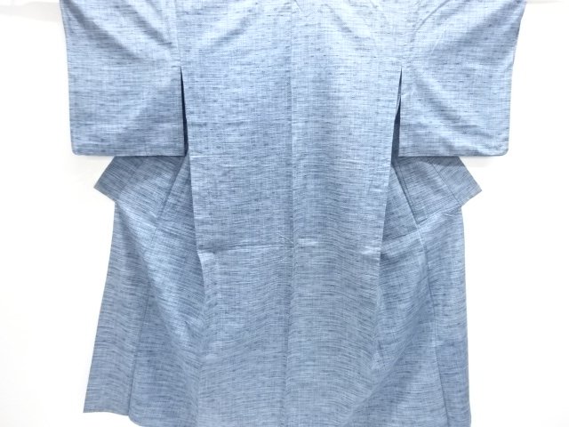 JAPANESE KIMONO / ANTIQUE HITOE KIMONO / SILK / TSUMUGI / WOVEN ABSTRACT
